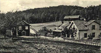 Solvestads före detta gästgivargård. Vykort poststämplat 1907.