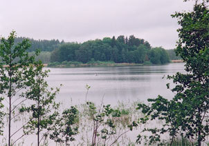 Ön i landsjön där enligt sägnen Sveriges första kloster var beläget på 800-talet.