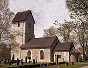 Herrestad kyrka är daterad till 1112 och är en av de äldsta kyrkorna norr om Skåne.