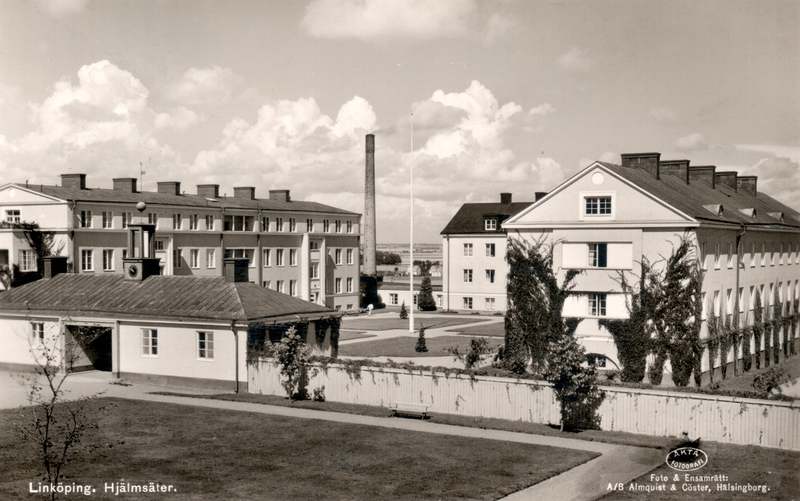 Hjälmsäters ålderdomshem 1930-tal. Bild Linköping. Fotograf okänd.