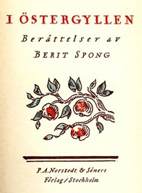 Försättsblad till boken "I Östergyllen", 1926.