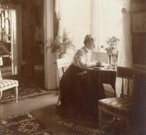 Emilie Piper, Löfstad slott julen 1907. Bild: Östergötlands museum