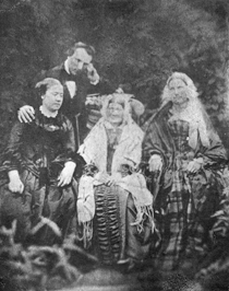 Till vänster Marcus och Adelaide.  Bild: G. Carleman 1852. Ur Gauffins bok "Marcus Larsson, Ett svenskt geni"