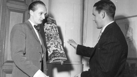Möjlig förhandling om mattpris, 1952. Foto: Wahlbecks