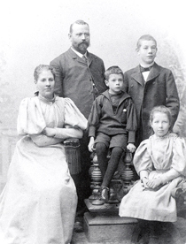 Familjen Wahlbeck c:a 1896