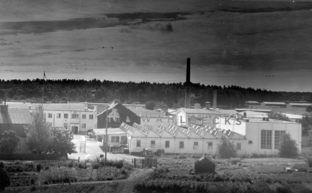 Wahlbecks fabriker som det utvecklats till och med 1951.